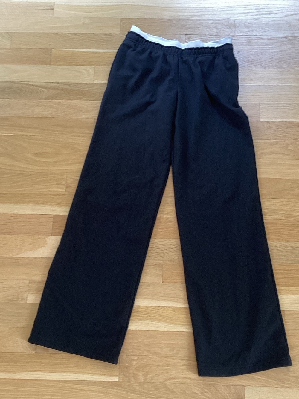 abercrombie kids Black Wide-Leg Lounge Pants